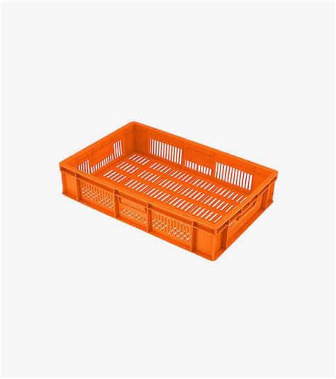 Material Handling Plastic Crates Supreme S Side Perforated Bottom