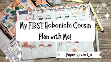 Plan With Me Hobonichi Cousin February 20th 26th YouTube