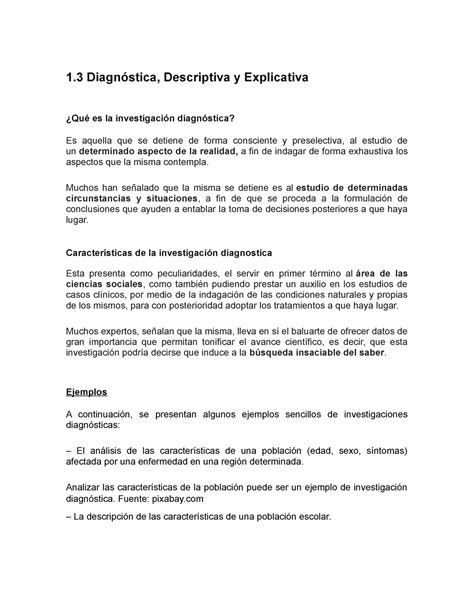 Actividad De La Unidad Diagn Stica Descriptiva Y Explicativa