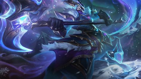 C Hecarim Winterblessed Skin Lol Splash Art K Wallpaper Pc