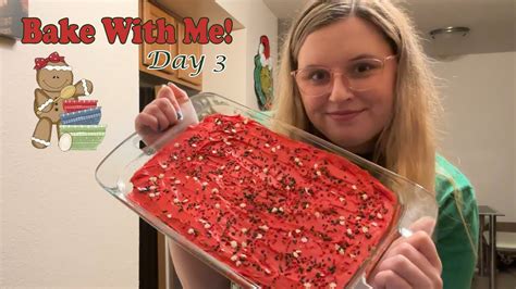 Vlogmas Day Bake With Me Christmas Cookie Bars Youtube