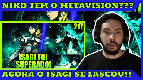 REACT Blue Lock Cap 217 ISAGI FOI SUPERADO REVELADO O META VISION