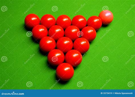 Snooker balls stock image. Image of table, leisure, sport - 3373419