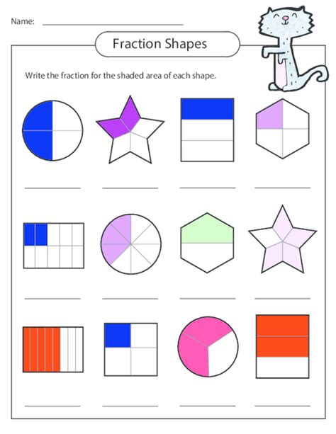 Fractions Of Shape And Area