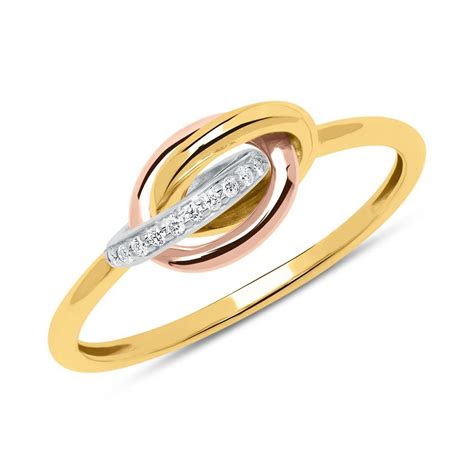 Unique Ring Aus Er Gold Tricolor Mit Brillanten Dr