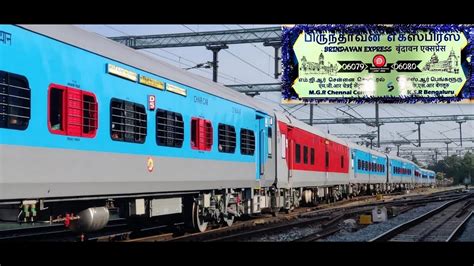 Brindavan Express First Run With Brand New LHB Coaches Chennai