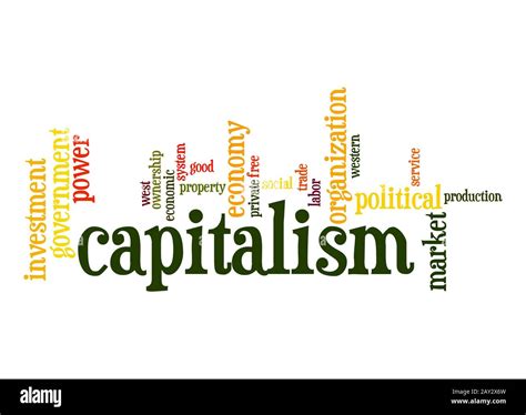 Capitalism Word Cloud Stock Photo Alamy