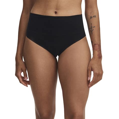 Hoge Bikinislip Mentruatieslip Low Flow Zwart Chantelle La Redoute