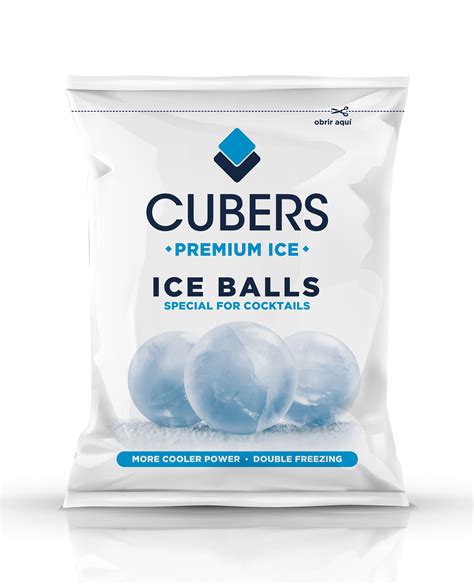 Ice Balls De Cubers Hielo Premium Bolsas De Hielo Hielo Pegatinas