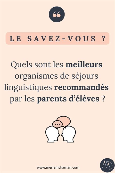 Séjours linguistiques Quels sont les meilleurs organismes Séjour