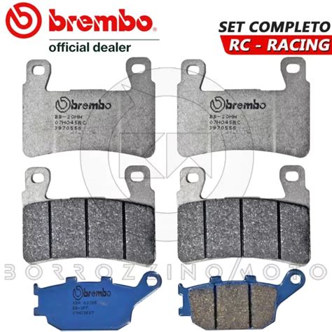 PASTICCHE FRENO BREMBO Anteriori Racing Posteriori Honda Vtr 1000 Sp01