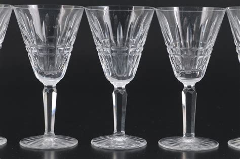 Waterford Crystal Glenmore White Wine Glasses Mid To Late 20th Century Ebth