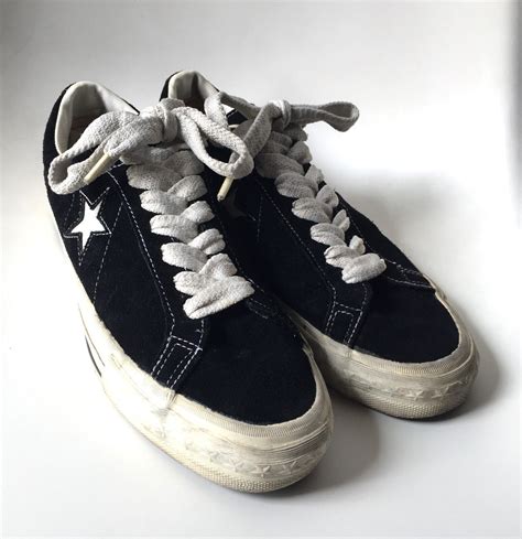 Vintage Converse One Star Suede Shoes Usa Made 90s Kurt Cobain Chuck