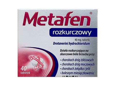 Metafen Rozkurczowy Tabletki 40 Mg Lek Bez Recepty