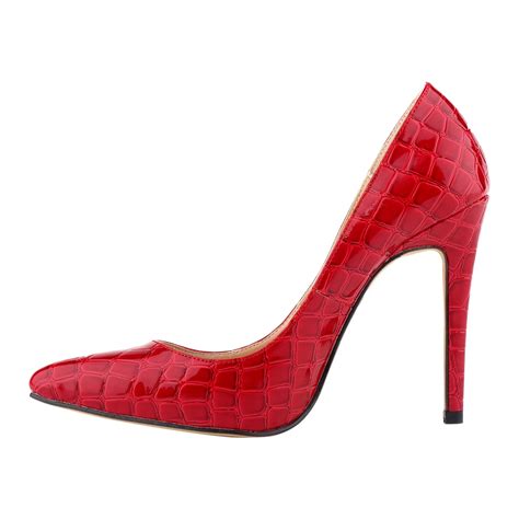 Pointed Toe Red Bottom High Heels Sexy Leather Women Shoes Pumps Red In Women S Pumps From Shoes