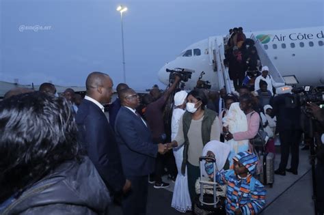 Arrivée à Abidjan du deuxième contingent de migrants ivoiriens en