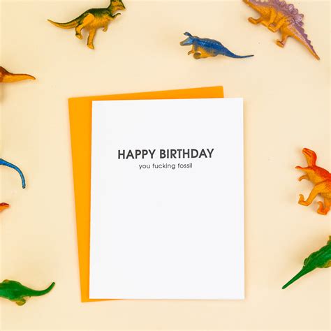 Chez Gagné Hilarious Letterpress Greeting Cards Happy Birthday You