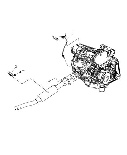 Oxygen Sensors Chrysler Sebring