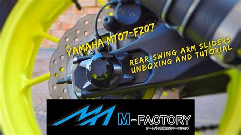 Yamaha MT07 FZ07 Rear Swing Arm Sliders Unboxing And Installation