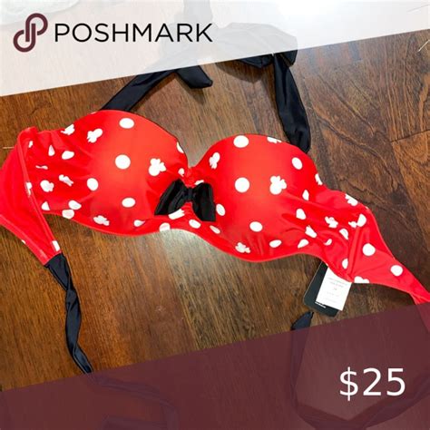 Hot Topic Minnie Mouse Disney Bikini Top Halter Bikini Tops Bikinis