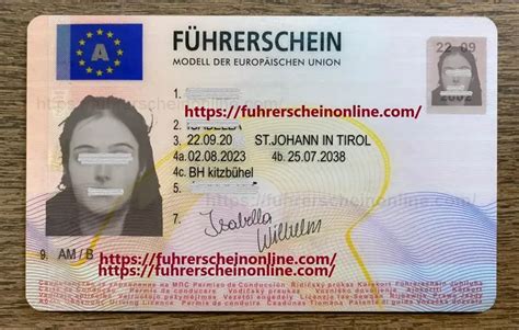 Austria Driving License For Sale Fuhrerschein