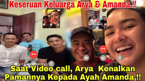 KESERUAN KELUARGA ARYA SALOKA DAN AMANDA MANOPO SAAT VIDEOCOLL YouTube