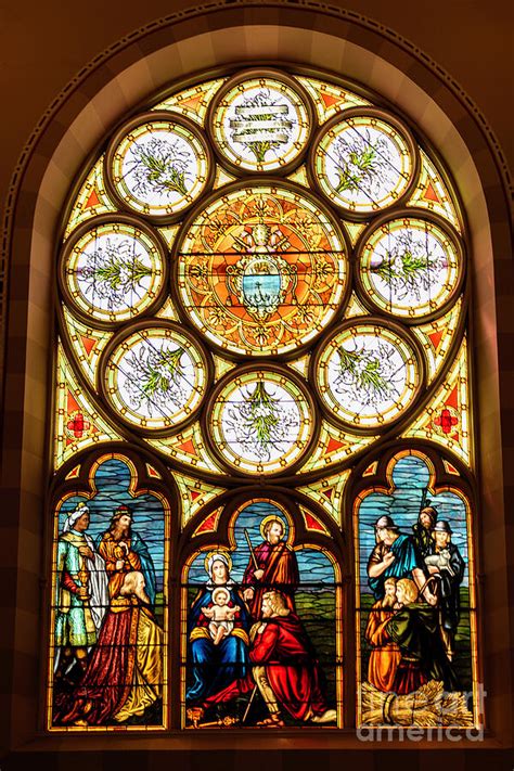 St Marys Church Assumption Abbey Stain Glass 2 Photograph By Louise