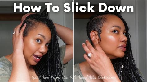 Ultra Hold How To Slick Down Short Hair Edges Shaved Sides Locs