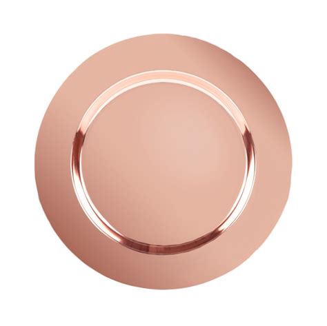 Round Metal Rose Gold Charger Plates Size 35 Cm At Best Price In Moradabad