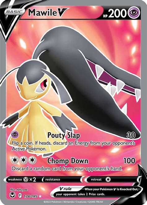 Serebii net Pokémon Card Database Silver Tempest 178 Mawile V