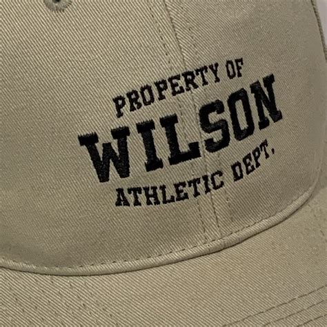 Wilson Athletics Snapback Hat Wilson Athletic Cap Kha Gem