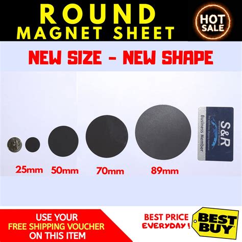 10pcs Round Magnet Sheet New Sizes Shopee Philippines