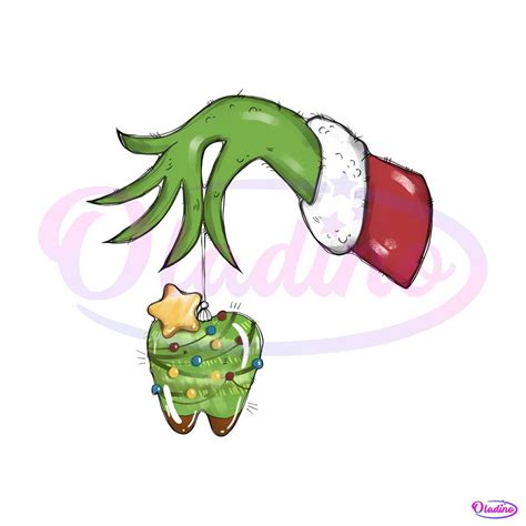 Funny Christmas Lights Tooth Dental Grinch Png Download Oladino