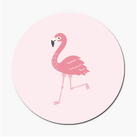 Autocollant Flamant Rose Ligne K