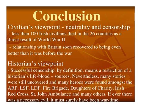 Effect Of War Time Censorship On Historical Sources