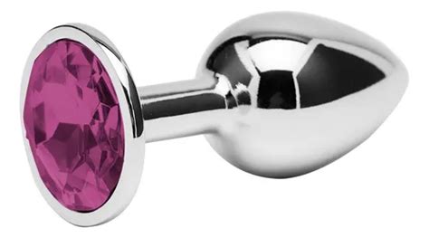 Butt Plug Anal Metálico Greenclef Dilatador De Ano Chico Juguete Sexual Con Gema Tipo Diamante