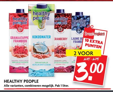 Healthy People Vruchtensap Folder Aanbieding Bij Dekamarkt Details