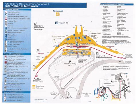 Ohare Terminal Map Chicago Ohare International Airport 55 Off