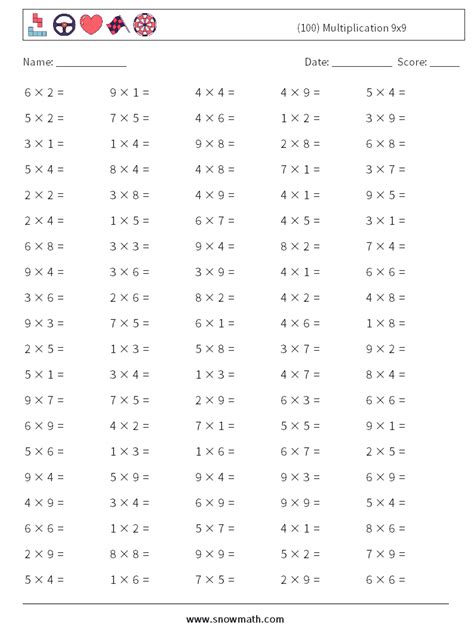 Multiply By 100 Worksheet