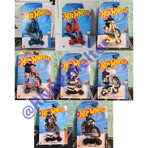 HOT WHEELS HONDA MATTEL 壓鑄風火輪原裝美泰 Moto 系列摩托車杜卡迪 Vespa 本田 CB 蝦皮購物