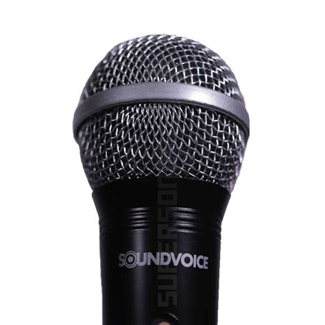 Kit Microfone Fio Soundvoice Sm Pedestal Super Sonora