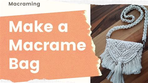 How To Make A Macrame Shoulder Bag Diy Shoulder Purse Tutorial