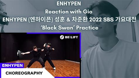 Enhypen Reaction With Gio Enhypen Sbs Black