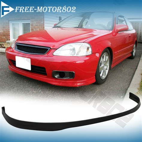 99 00 Honda Civic Ek Oem Si Factory Front Bumper Lip Spoiler Bodykit Urethane 848524025617 Ebay