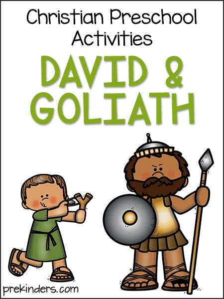 David And Goliath Bible Story Preschool Activities Prekinders