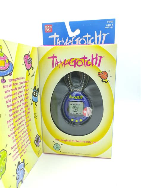 Tamagotchi Original P1 P2 Blue W Black Bandai 1997 English Boutique