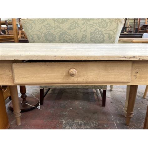 A Victorian Pine Farmhouse Dining Table Approx Cm High X Cm Wide