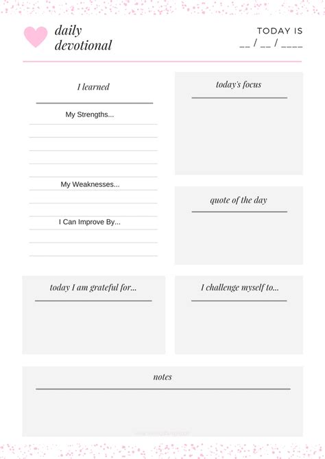 Printable Daily Devotions