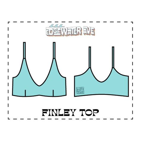 Diy Reversible Darted Bikini Top Pdf Sewing Pattern Finley Etsy