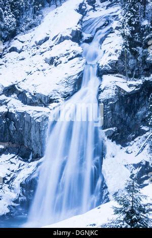 Krimml Waterfalls in winter, Krimml, Tyrol, Austria Stock Photo - Alamy